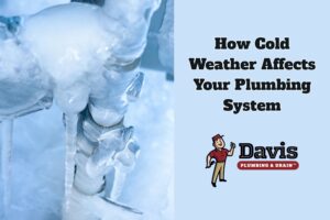 a close-up of frozen pipes outside a home in Burlington Township, NJ, demonstrating how cold weather affects plumbing systems